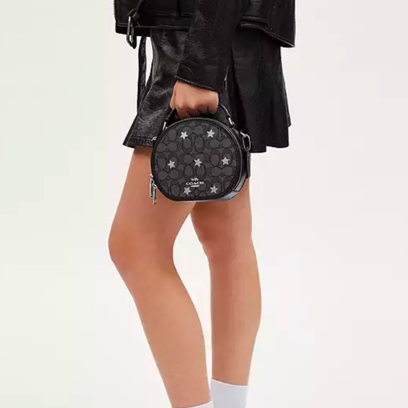 🌟NWT COACH CANTEEN CROSSBODY BAG IN SIGNATURE JACQUARD WITH STAR EMBROIDERY - Picture 4 of 15